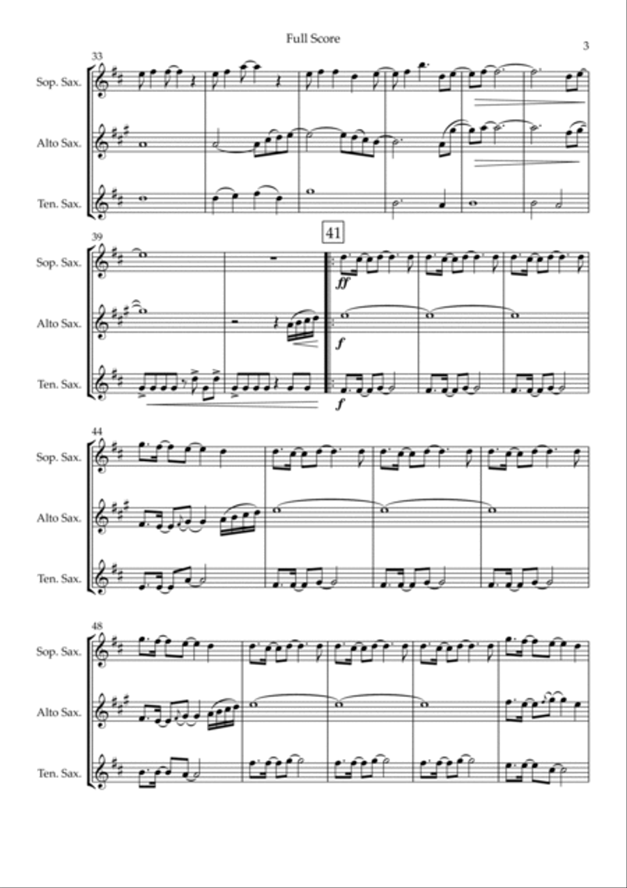 Without You Woodwind Trio scores gallery preview page 3