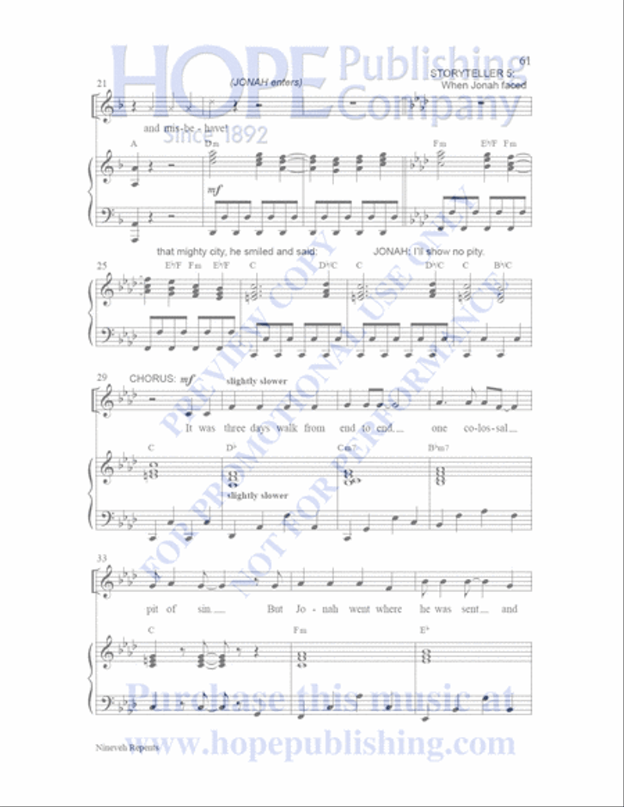 Sailor's Bible Children's Choir scores gallery preview page 62