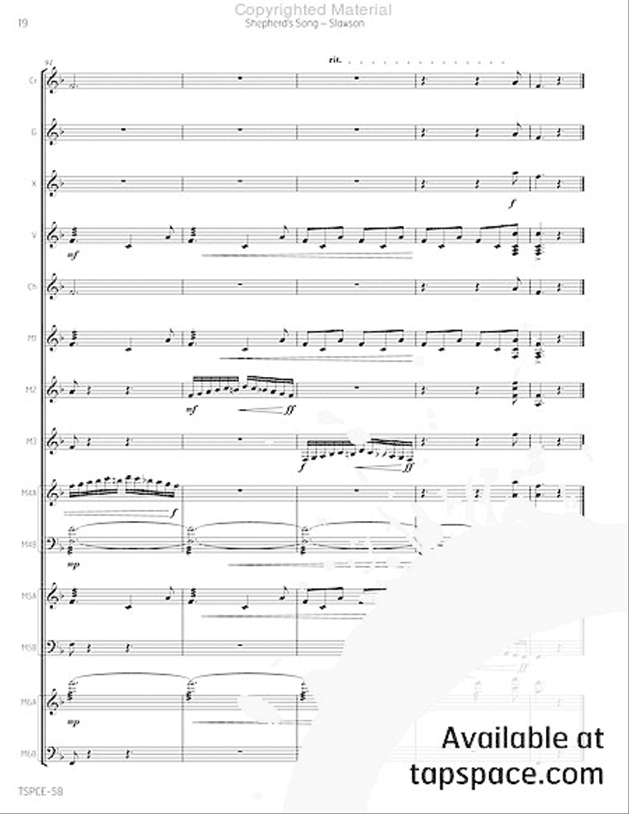 Shepherd's Song Percussion Ensemble scores gallery preview page 23
