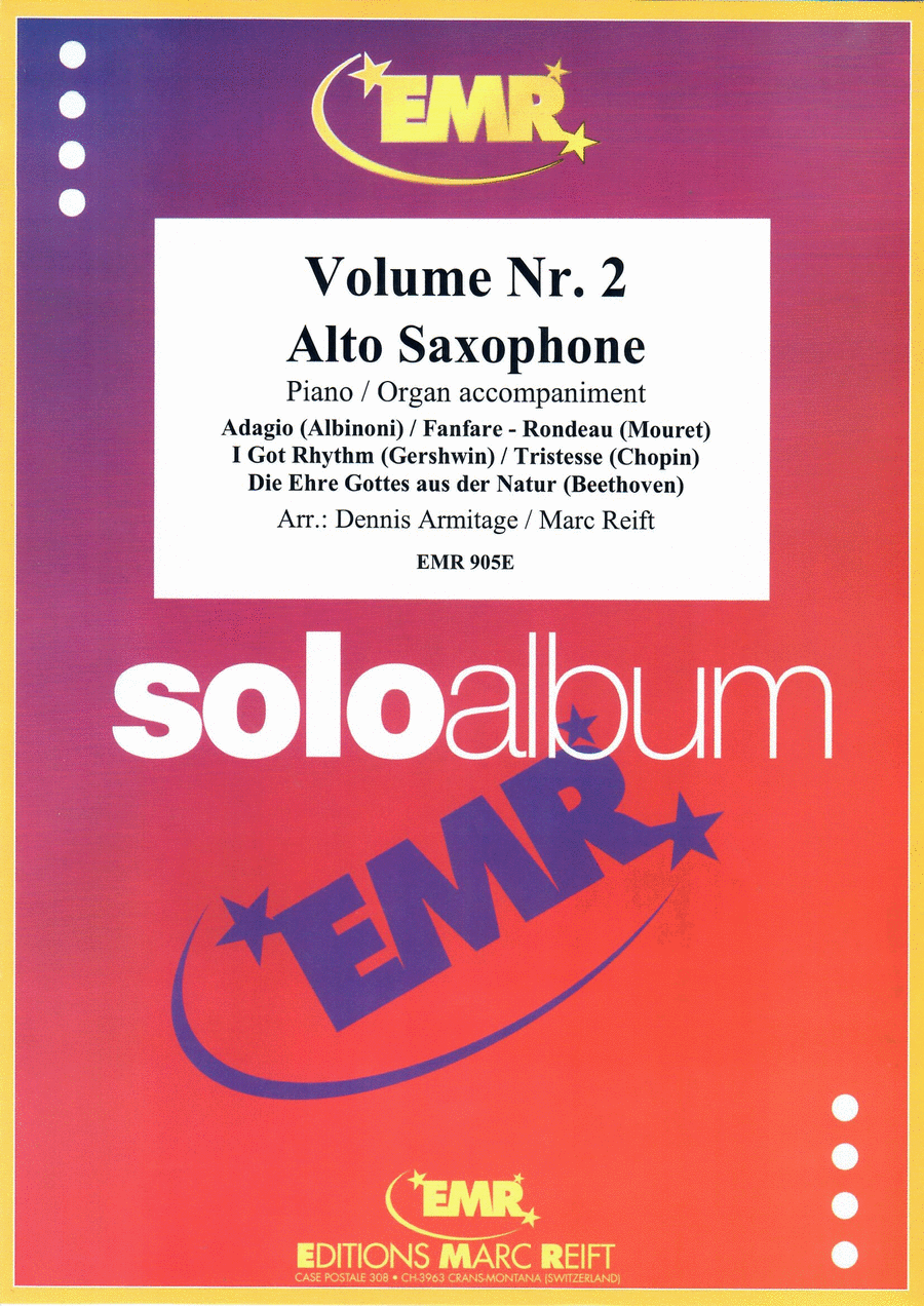 Solo Album Volume 02 Alto Saxophone scores gallery preview page 1