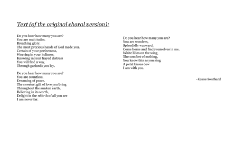 Do You Hear How Many You Are? Concert Band scores gallery preview page 4