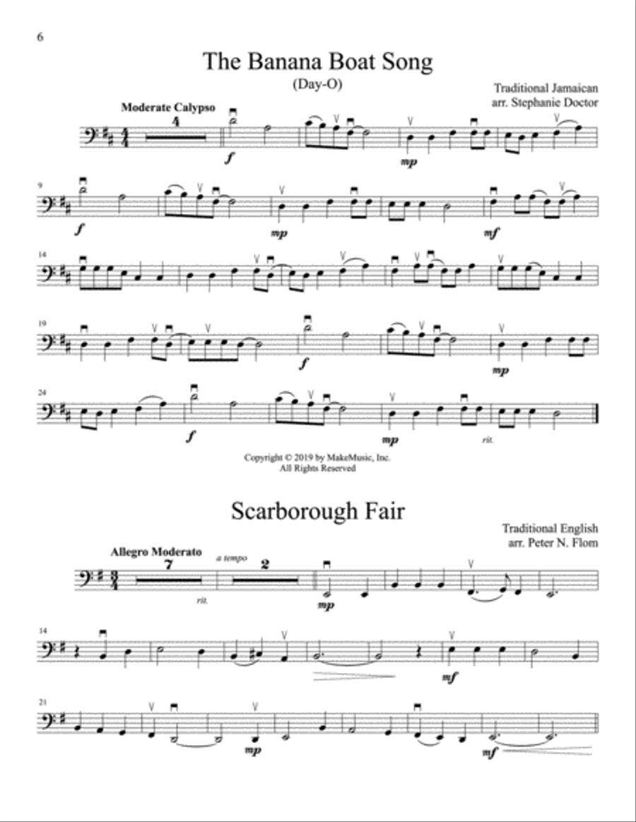 The Beginning Cello Soloist Small Ensemble scores gallery preview page 6