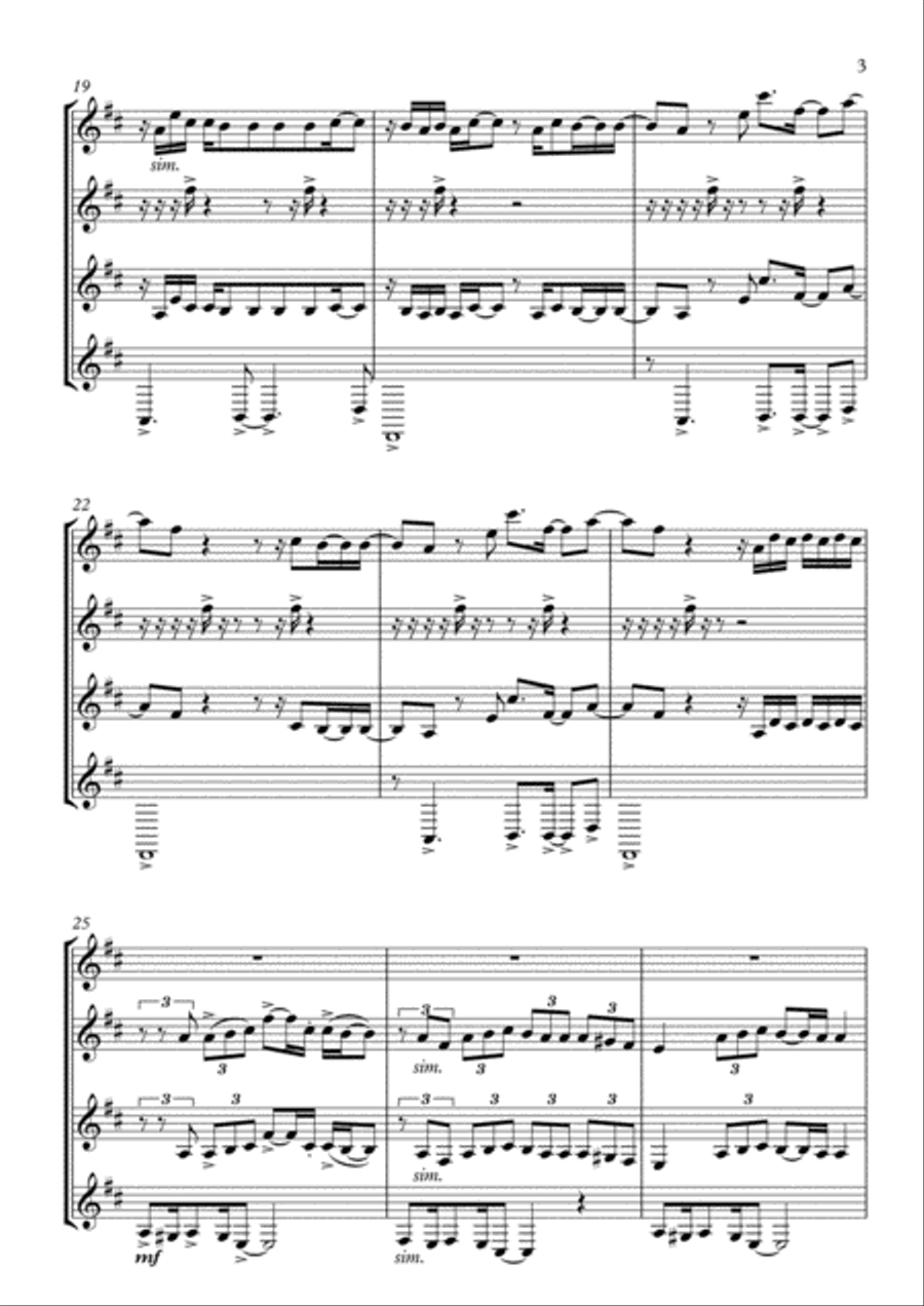 Worth It Woodwind Quartet scores gallery preview page 3