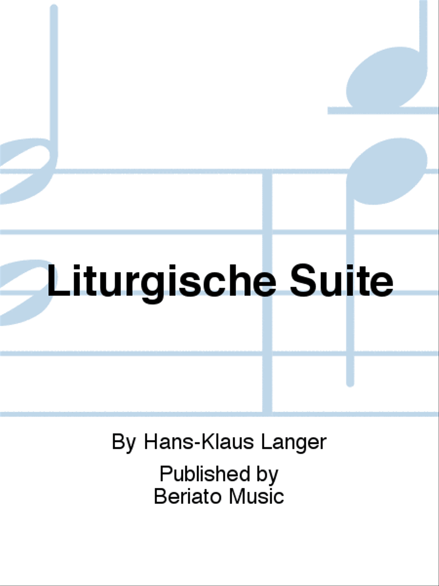 Liturgische Suite Organ scores gallery preview page 1