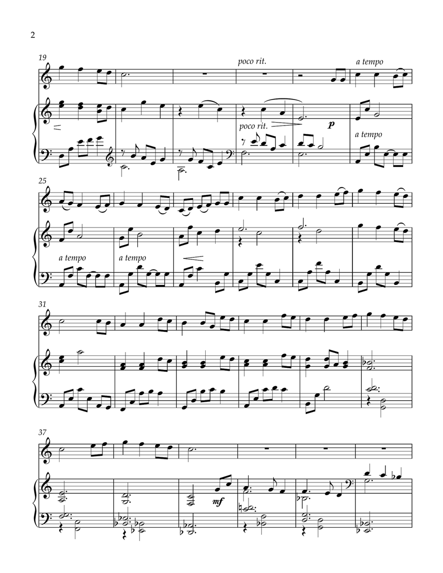 Infant Holy, Infant Lowly - Piano and Violin Violin Solo scores gallery preview page 2