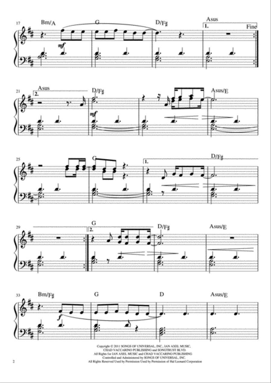 Say Something Voice scores gallery preview page 2