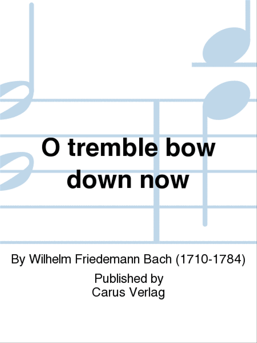 O tremble bow down now (Erzittert und fallet) Double Bass scores gallery preview page 1