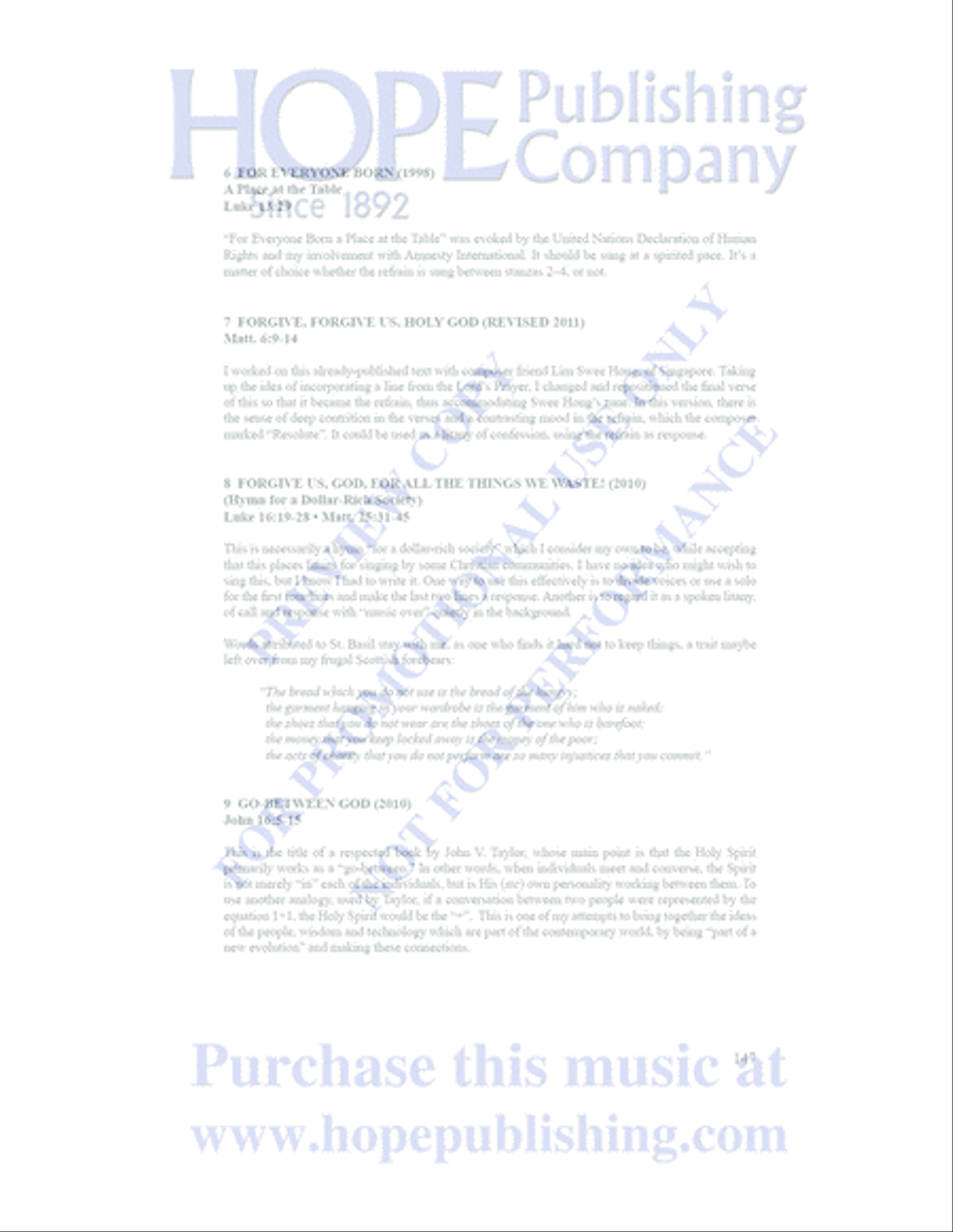 A Place at the Table Choir scores gallery preview page 145