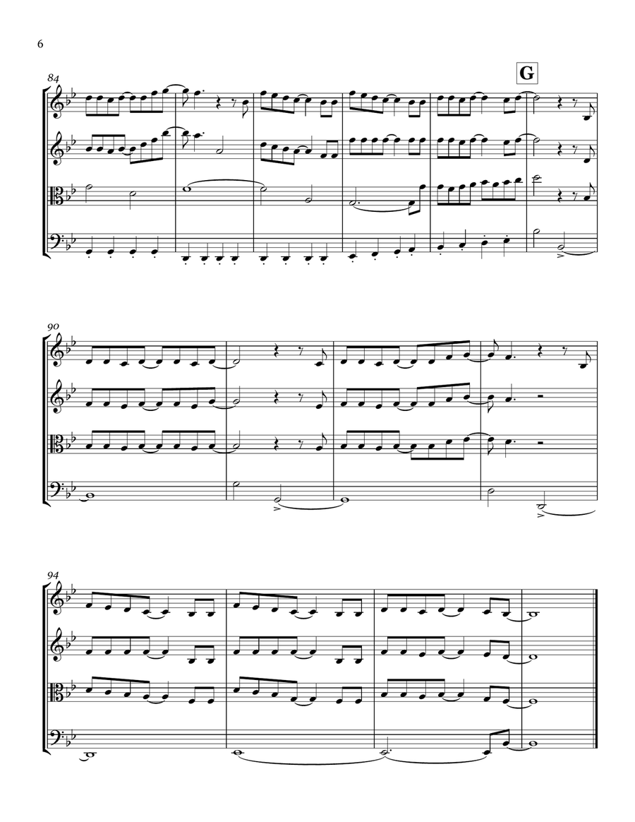 Nine In The Afternoon String Quartet scores gallery preview page 6