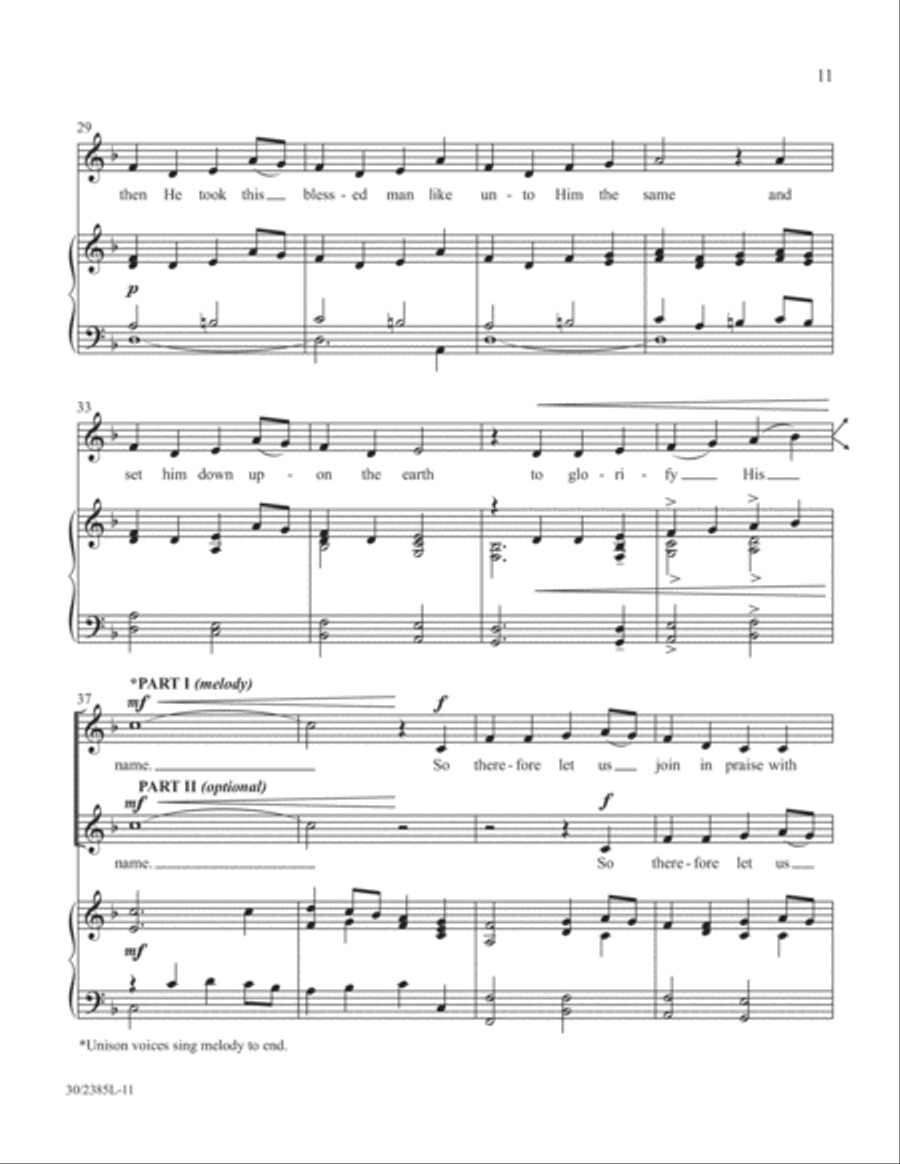 Simply Natalie Sleeth Unison Choir scores gallery preview page 12