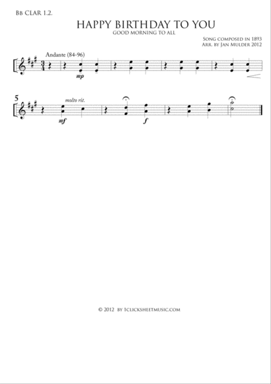 Happy Birthday Orchestra scores gallery preview page 6