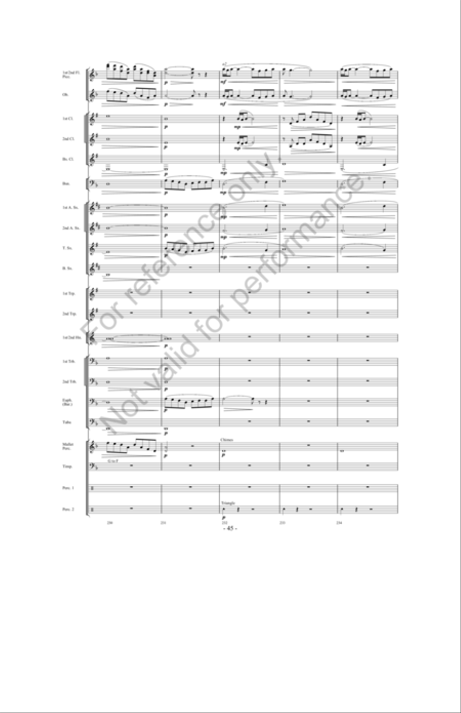 Zeus: King Of The Gods Concert Band scores gallery preview page 44