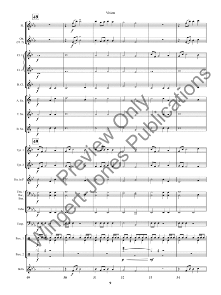 Vision Concert Band scores gallery preview page 13