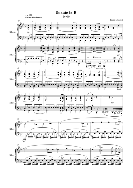 Schubert Piano Sonata No 21, D960