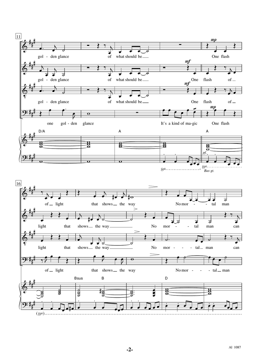 A Kind Of Magic 4-Part scores gallery preview page 2