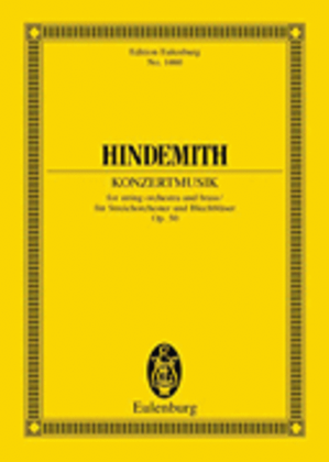 Book cover for Konzertmusik, Op. 50