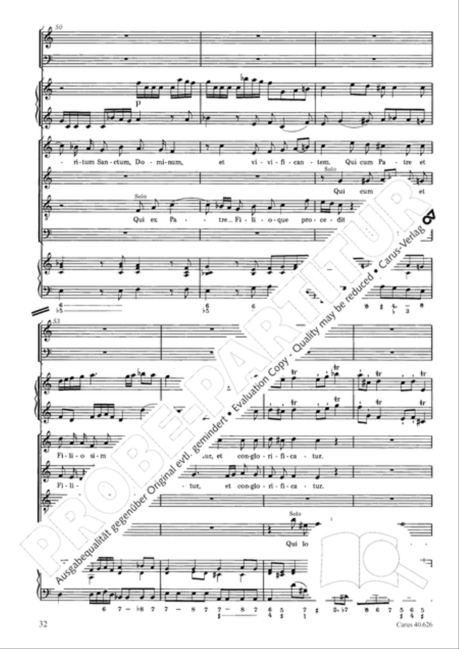 Mass in C Major Mass in C Major 4-Part scores gallery preview page 32