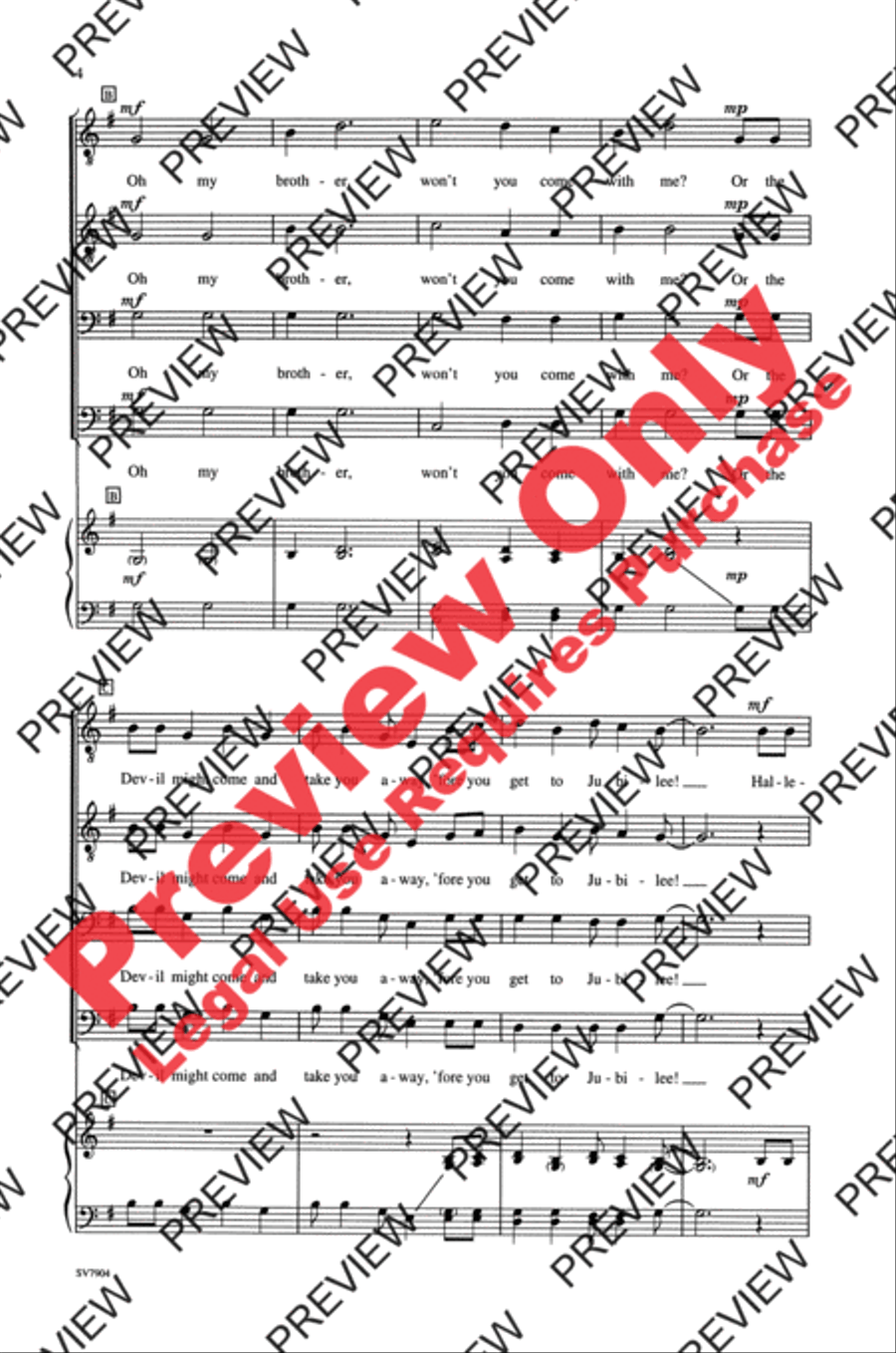 Bound for Jubilee Men's Choir scores gallery preview page 11