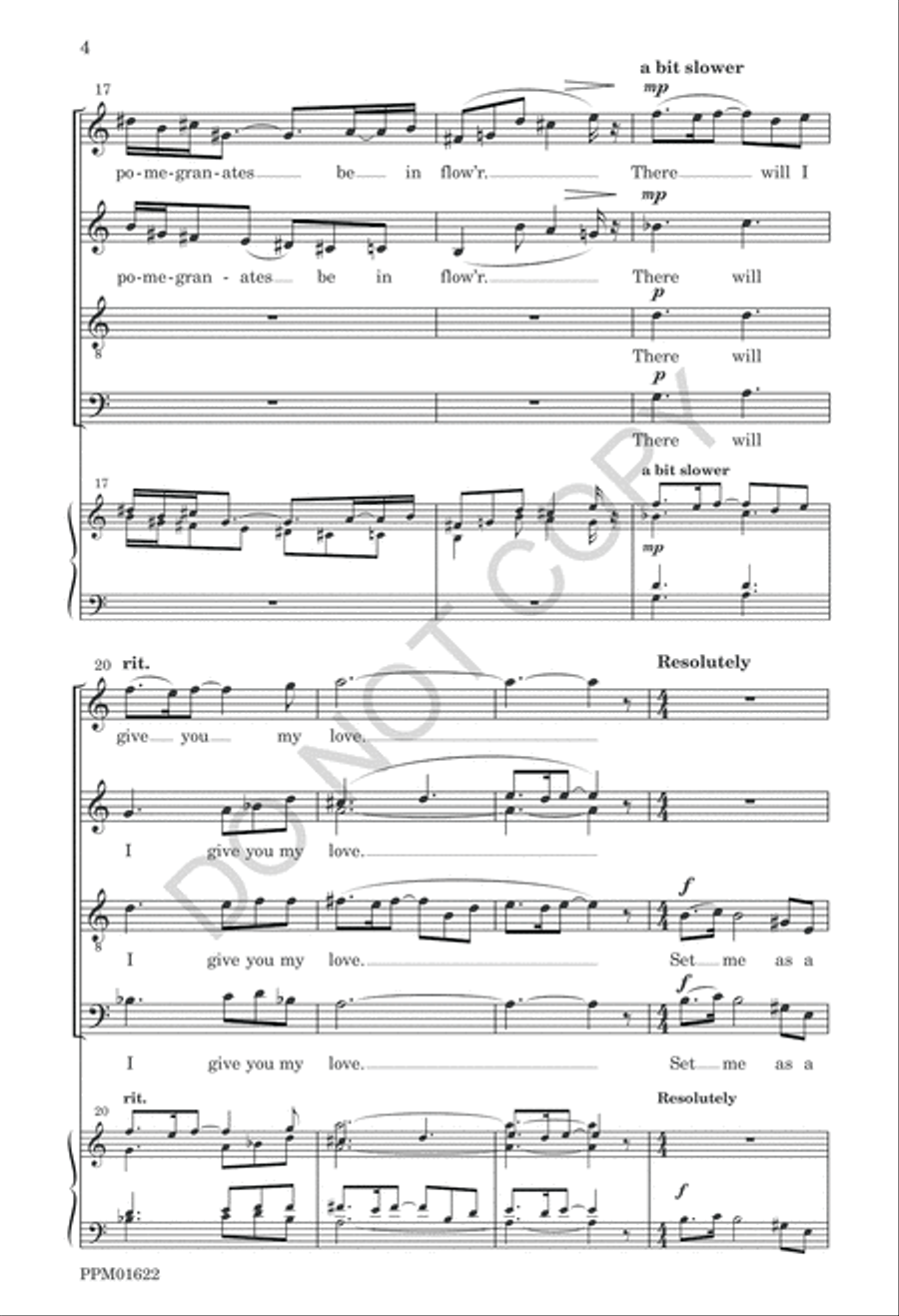 My Beloved Is Mine 4-Part scores gallery preview page 7
