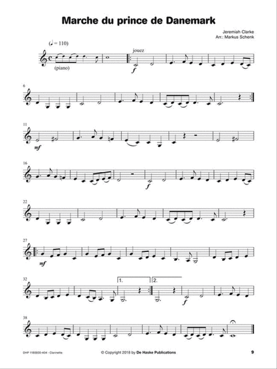 Écouter, lire & jouer - Les Grands Classiques Clarinet Solo scores gallery preview page 2