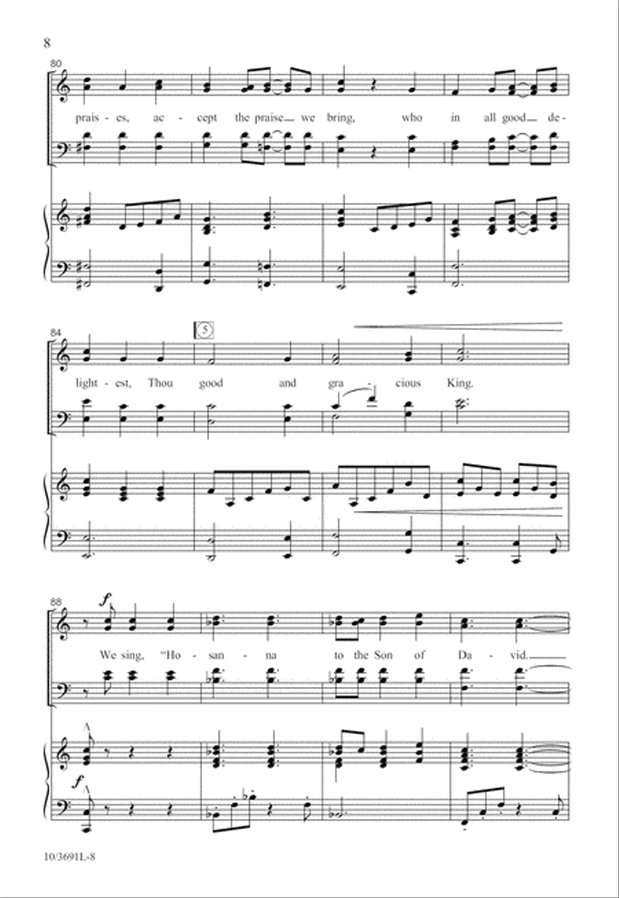 Let Sweet Hosannas Ring Let Sweet Hosannas Ring 4-Part scores gallery preview page 9