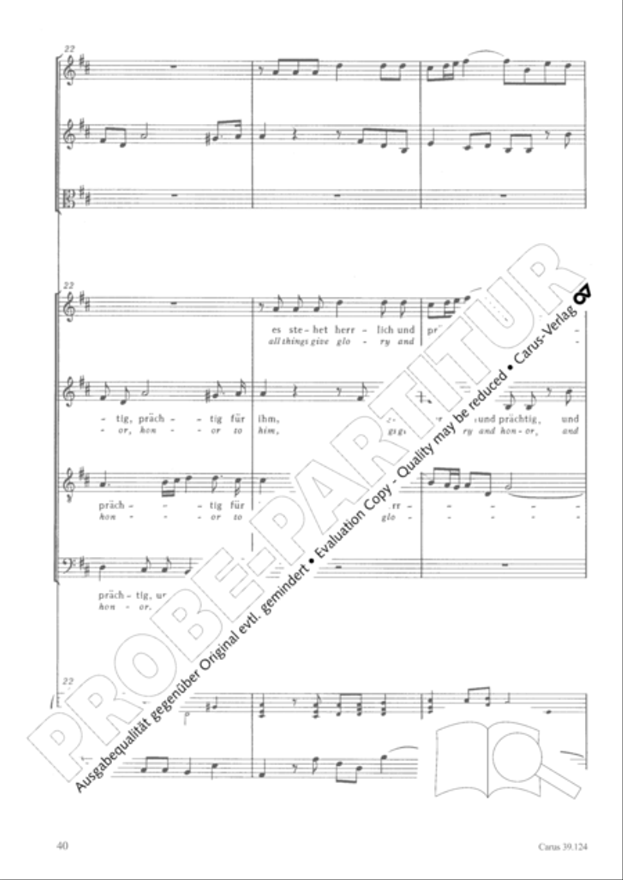 Sing to the Lord a new song (Singet dem Herrn ein neues Lied) 4-Part scores gallery preview page 41