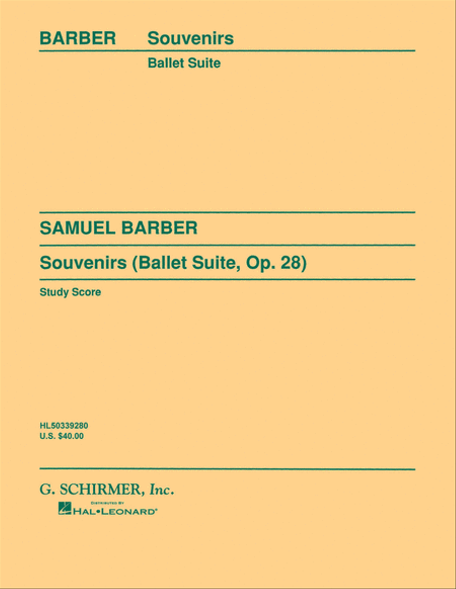 Souvenirs Ballet Suite, Op. 28 (Original) Orchestra scores gallery preview page 1