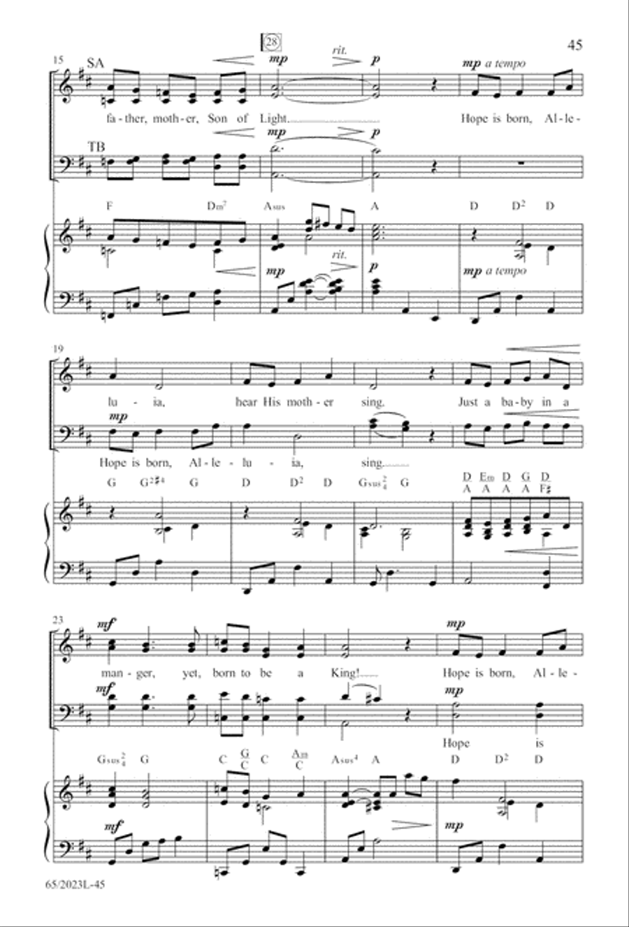 Child of Hope Child of Hope 4-Part scores gallery preview page 46