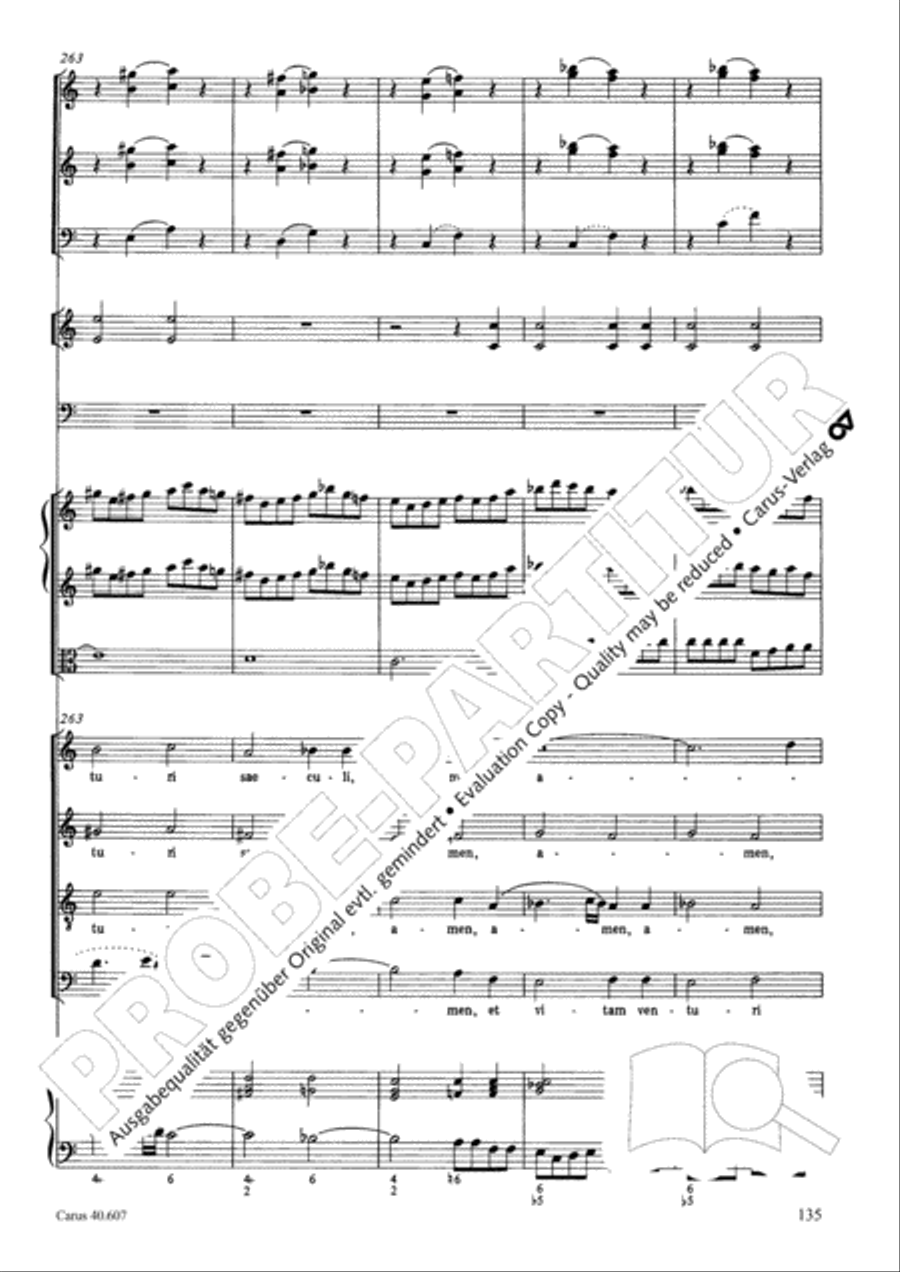 Mass in time of war (Missa in tempore belli) 4-Part scores gallery preview page 145