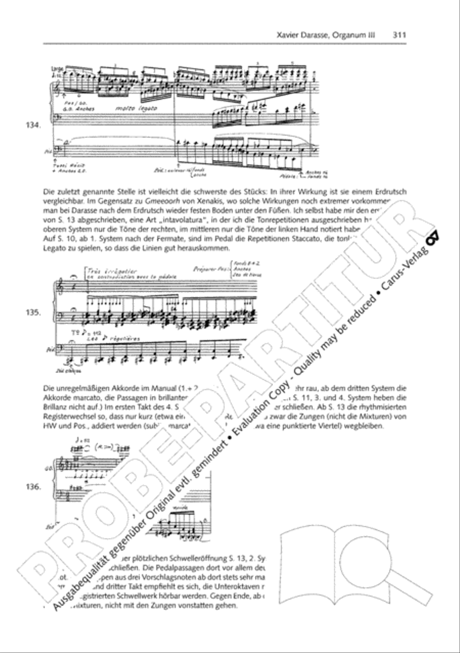 Orgelschule zur historischen Auffuhrungspraxis Organ Solo scores gallery preview page 312