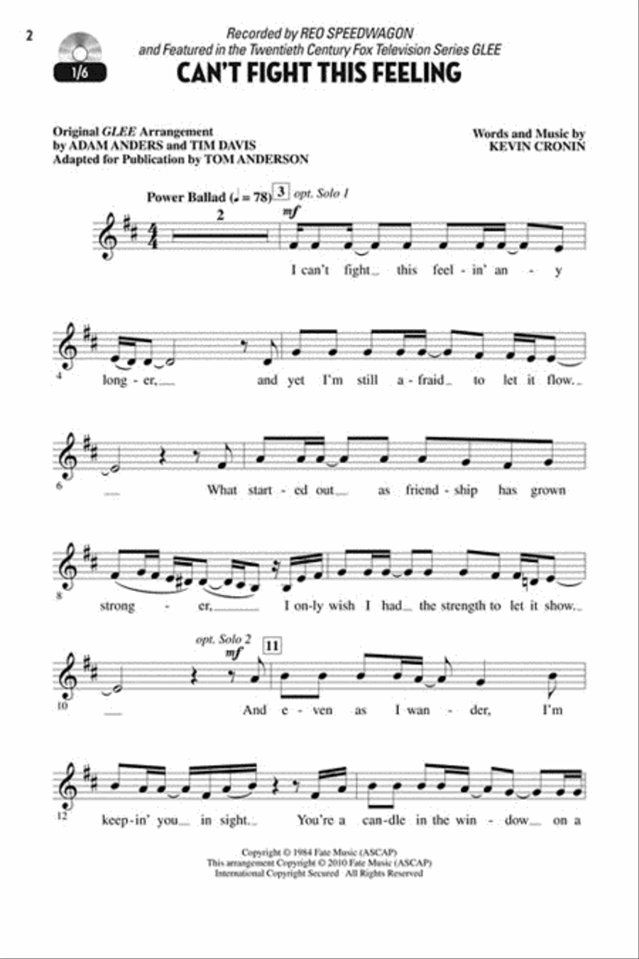 Let's All Sing Songs from Glee Choir scores gallery preview page 6
