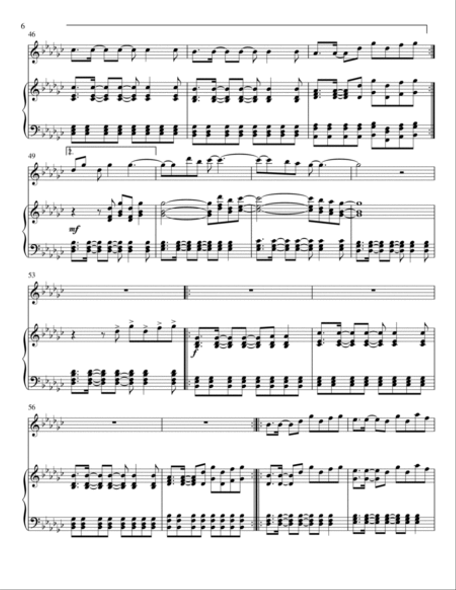 A Sky Full Of Stars Small Ensemble scores gallery preview page 6
