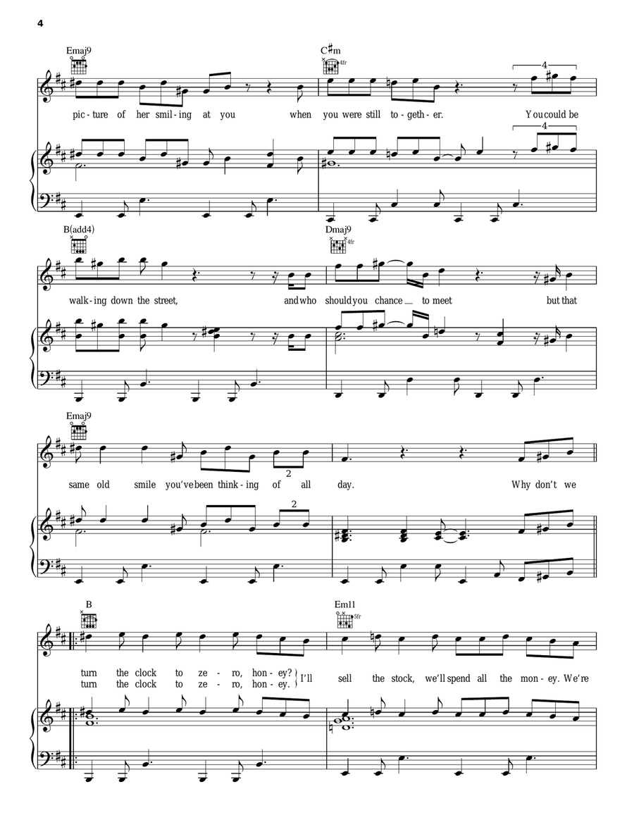 Brand New Day Piano, Vocal, Guitar scores gallery preview page 4