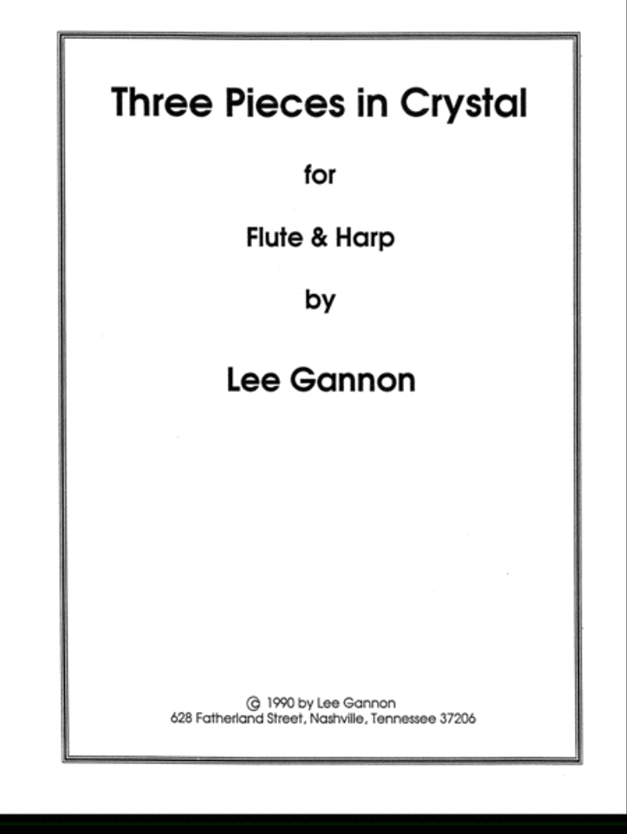 [Gannon] Three Pieces in Crystal Flute scores gallery preview page 3