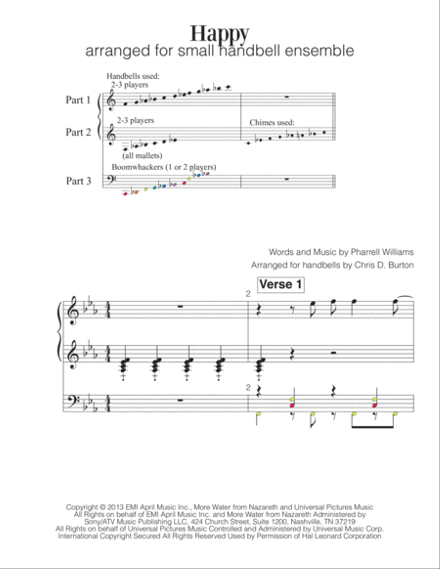 Happy Handbell Choir scores gallery preview page 2