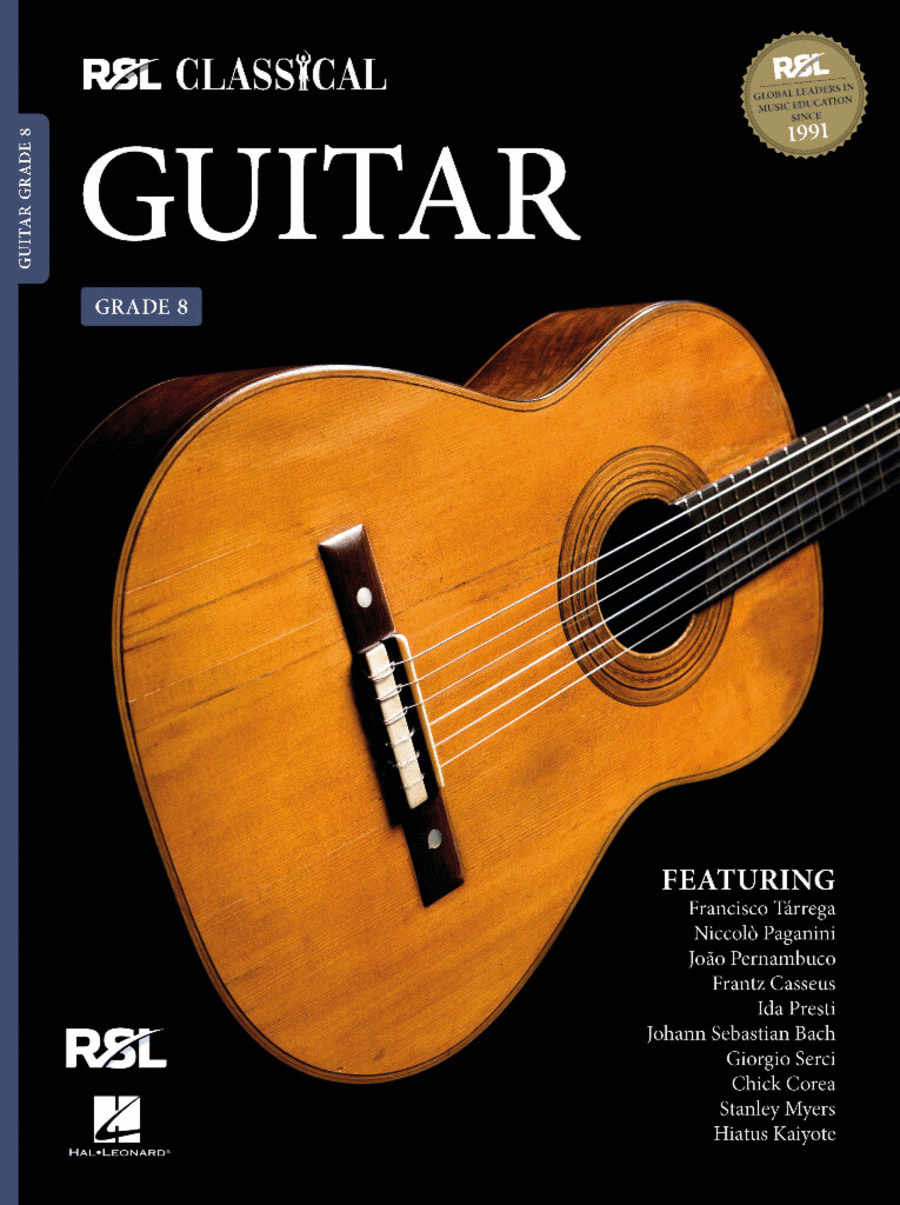 RSL Classical Guitar Grade 8 (2022) Acoustic Guitar scores gallery preview page 1
