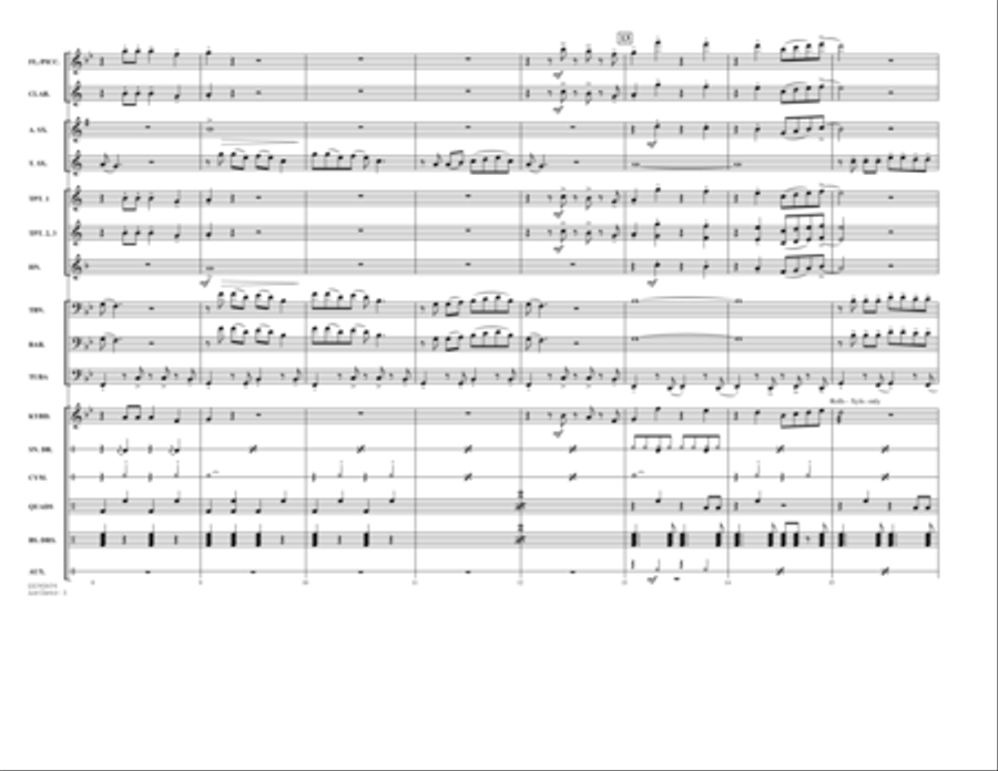 Just Dance - Full Score Score scores gallery preview page 3