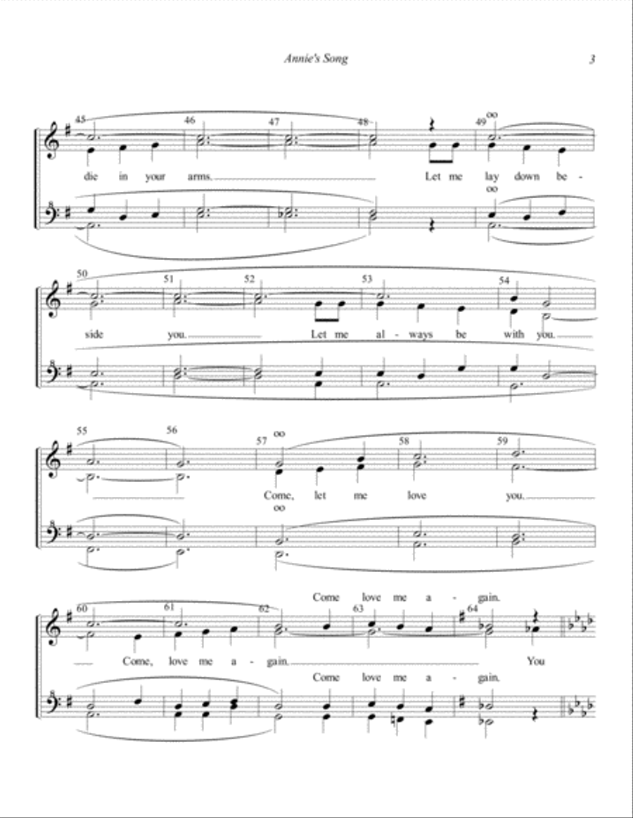 Annie's Song SSAA scores gallery preview page 3