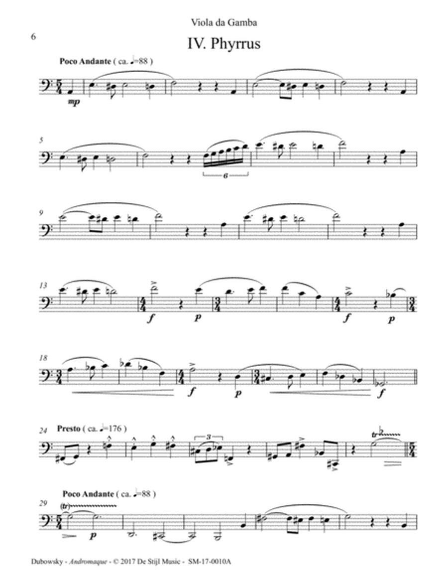 Andromaque Mini-Opera (Baroque Ensemble) Parts