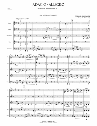 Mendelssohn: Mvmt I from String Symphony No. 8 (Adagio-Allegro)