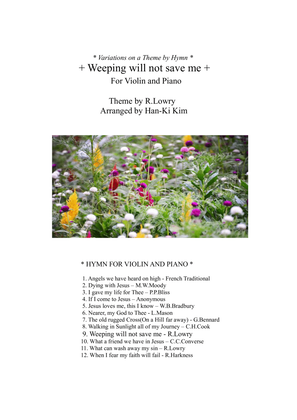 Book cover for Weeping will not save me (For Violin and Piano)