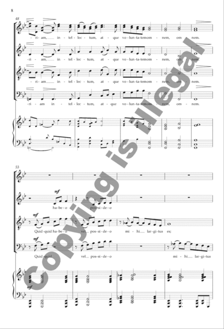 Suscipe, Domine 4-Part scores gallery preview page 7