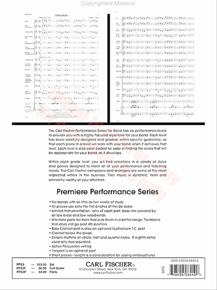 Inception Concert Band scores gallery preview page 13