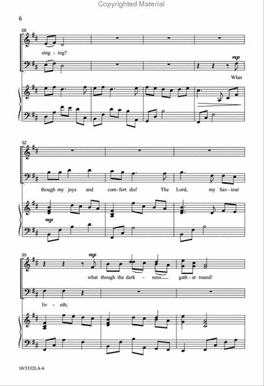 How Can I Keep From Singing? 3-Part scores gallery preview page 5