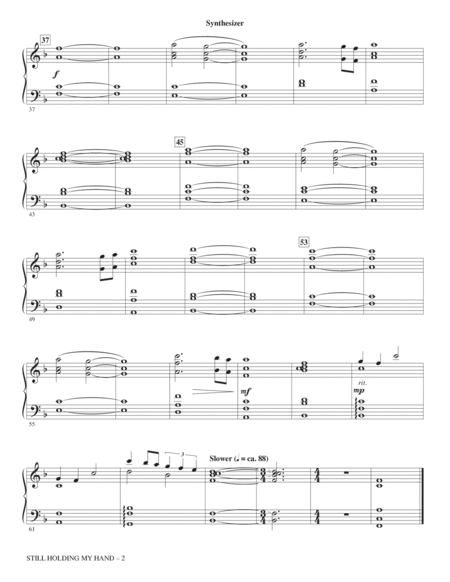 Still Holding My Hand (from Matilda The Musical) (arr. Mark Brymer) - Synthesizer