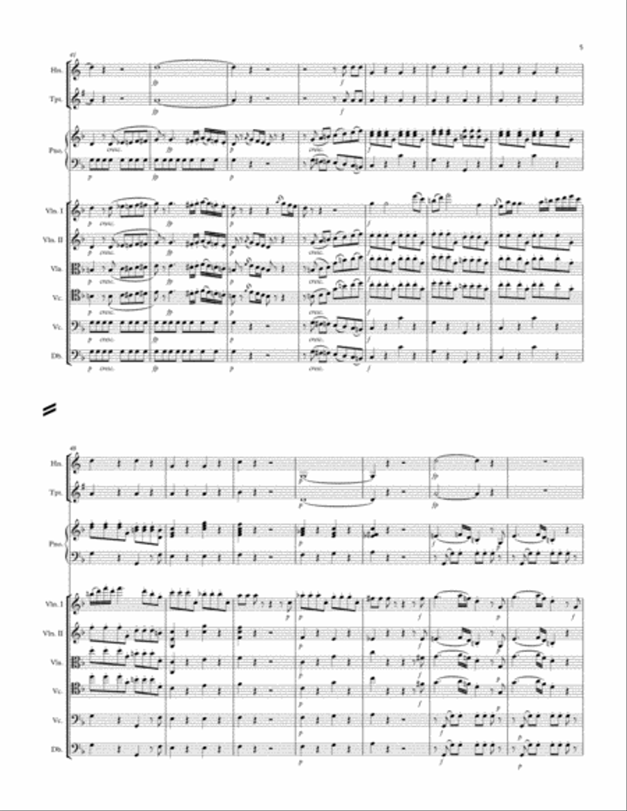 Divertimento in F Major K. 247 Chamber Orchestra scores gallery preview page 5