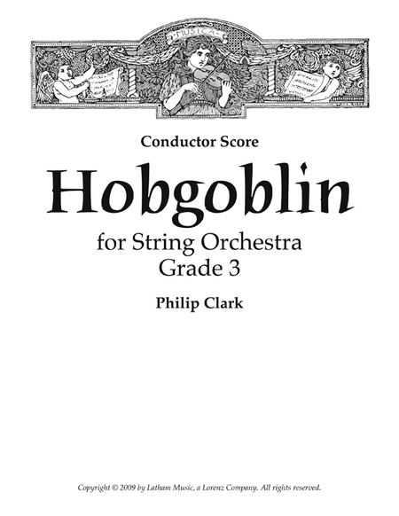 Hobgoblin for String Orchestra - Score image number null