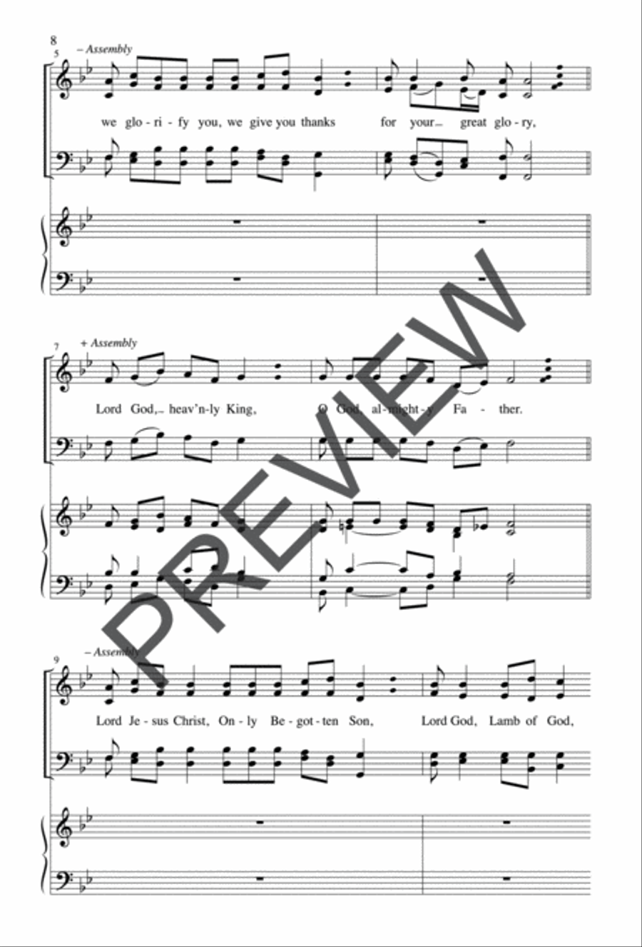 Two Settings of Gloria from 
