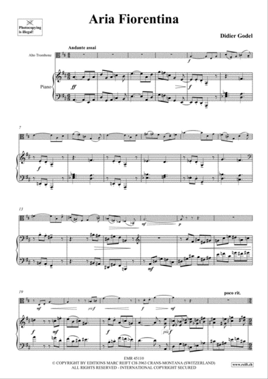 Aria Fiorentina Aria Fiorentina Piano Accompaniment scores gallery preview page 4