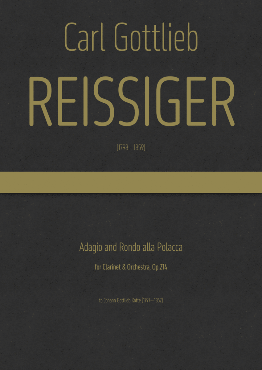 Reissiger - Adagio and Rondo alla Polacca for Clarinet & Orchestra, Op.214 image number null